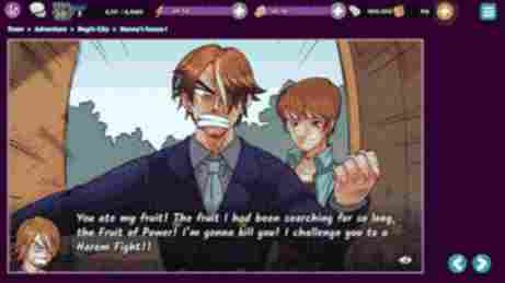 Um extrato de parte do Romance Visual do GH - Gay Harem - Free Hentai Games - Erogames