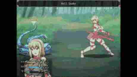 Le combat en mode RPG contre le Hell Snake - Ideology in Friction - Other Hentai Games - Erogames