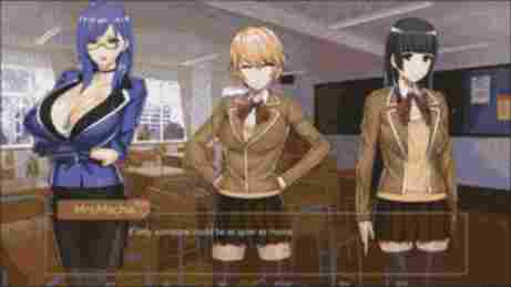 Mrs Machia, with her huge breasts - Analistica Academy - Hentai Visual Novels - Erogames