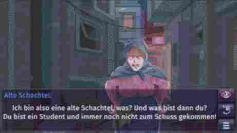 Ausschnitt aus einem Dialog mit der Hexe - The Last Day of My Virgin Life - Hentai Visual Novels - Erogames
