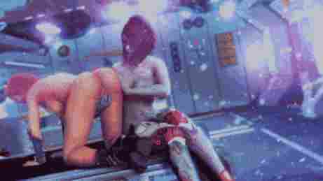 Lesbische Cyborg-Modus Szene - Gray - Other Hentai Games - Erogames