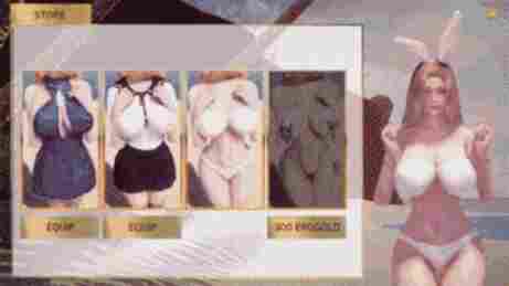 Wähle sexy Outfits und Kostüme für die Mädchen - Lost Island - Hentai Visual Novels - Erogames