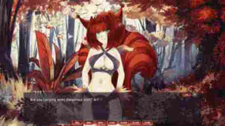 A squirrel woman appears out of nowhere to guide you - Forest Fortress - Hentai Visual Novels - Erogames